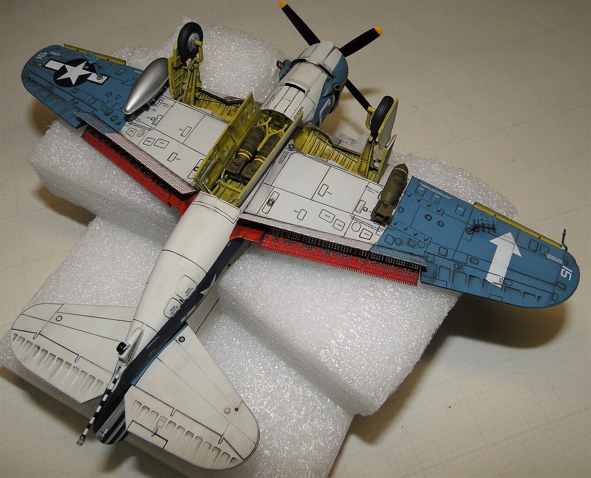 Hobbylinc's tweet image. We&apos;re excited to feature this incredible build of the Academy 1/48 scale U.S. Navy SB2C-4 Helldiver &quot;Operation Iceberg&quot;, completed by our talented customer. 

#hobbylinc #academy #academymodels #sb2c4 #helldiver #divebomber #usnavy #operationiceberg #plasticmodel #plasticmodelkit