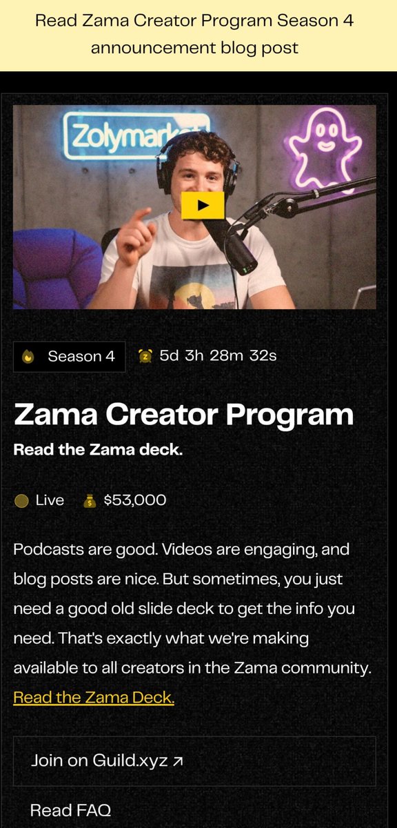 sudhansusss's tweet photo. Only 5 days left for @zama Creator Program Season 4 

Rewards in season 4 :- 

1️⃣ Top 100 :- will share a monthly reward of 50k and ZAMA OG NFT 

2️⃣Top 1000:- Will get Zama OG NFT 

Eligiblity :- 

➡️ >5,000 followers for Top 100 

➡️ atleast 1 post,

➡️  atleast 10k impressions total and so 1,000 avg impressions/post. 

Anti-gaming system : 

➡️  Limits impressions for low-trust or botted accounts. 

➡️ If vour likes/RTs look unrealistic for your reach, the svstem reduces their weight. 

➡️ Small accounts with sudden huge reach get flagged

➡️ Impossible engagement rates are capped or removed 

➡️ Accounts doing only likes or only quotes with low trust get penalized. 

@zama
@randhindi @xamafhe

#ZamaCreatorProgram