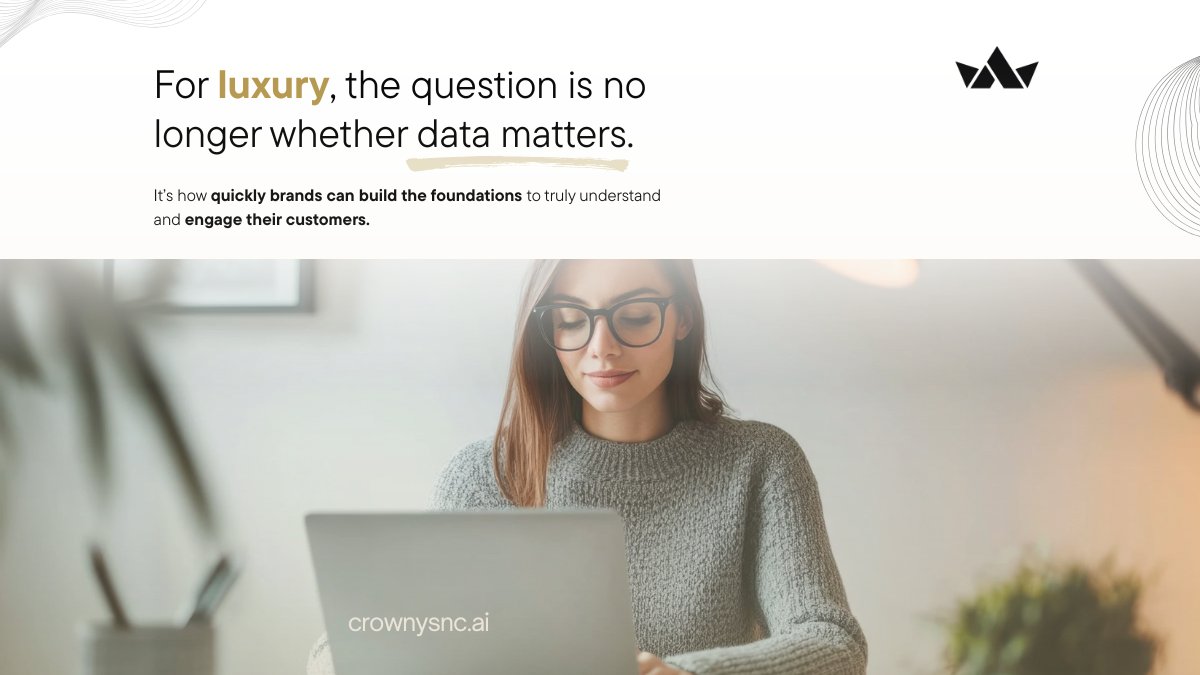 CrownSyncAI's tweet image. 77% of luxury clients expect recognition across every channel.
Most brands still can’t deliver.
Why: fragmented data, siloed systems, outdated tools.
Impact: lower conversions, weak loyalty, and losing ownership of the customer relationship.

#LuxuryIndustry #DataDriven