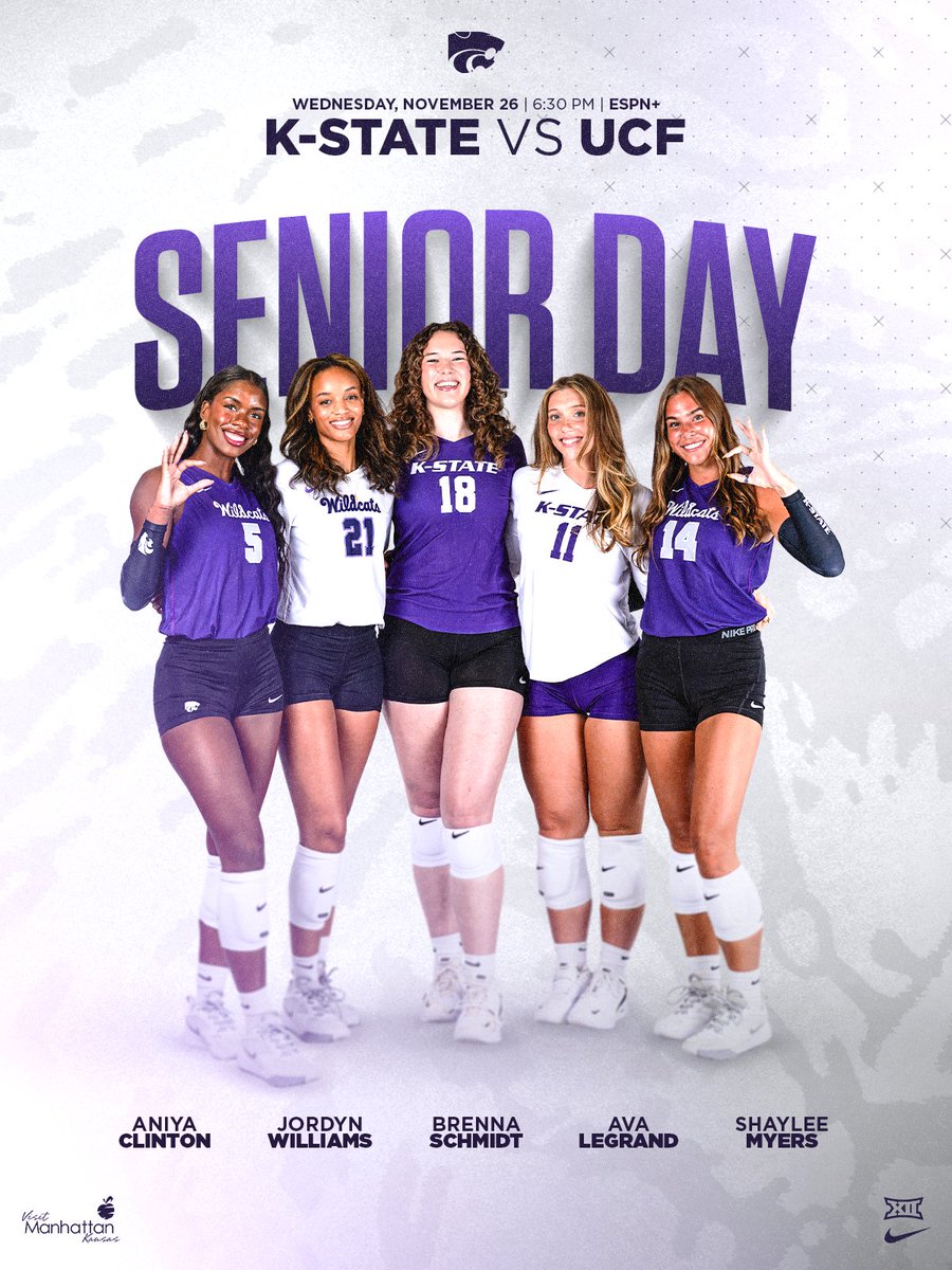 KStateVB's tweet image. MATCH DAY

🆚 UCF
📍 Morgan Family Arena | 6:30PM CT
🔗 linktr.ee/kstatevb