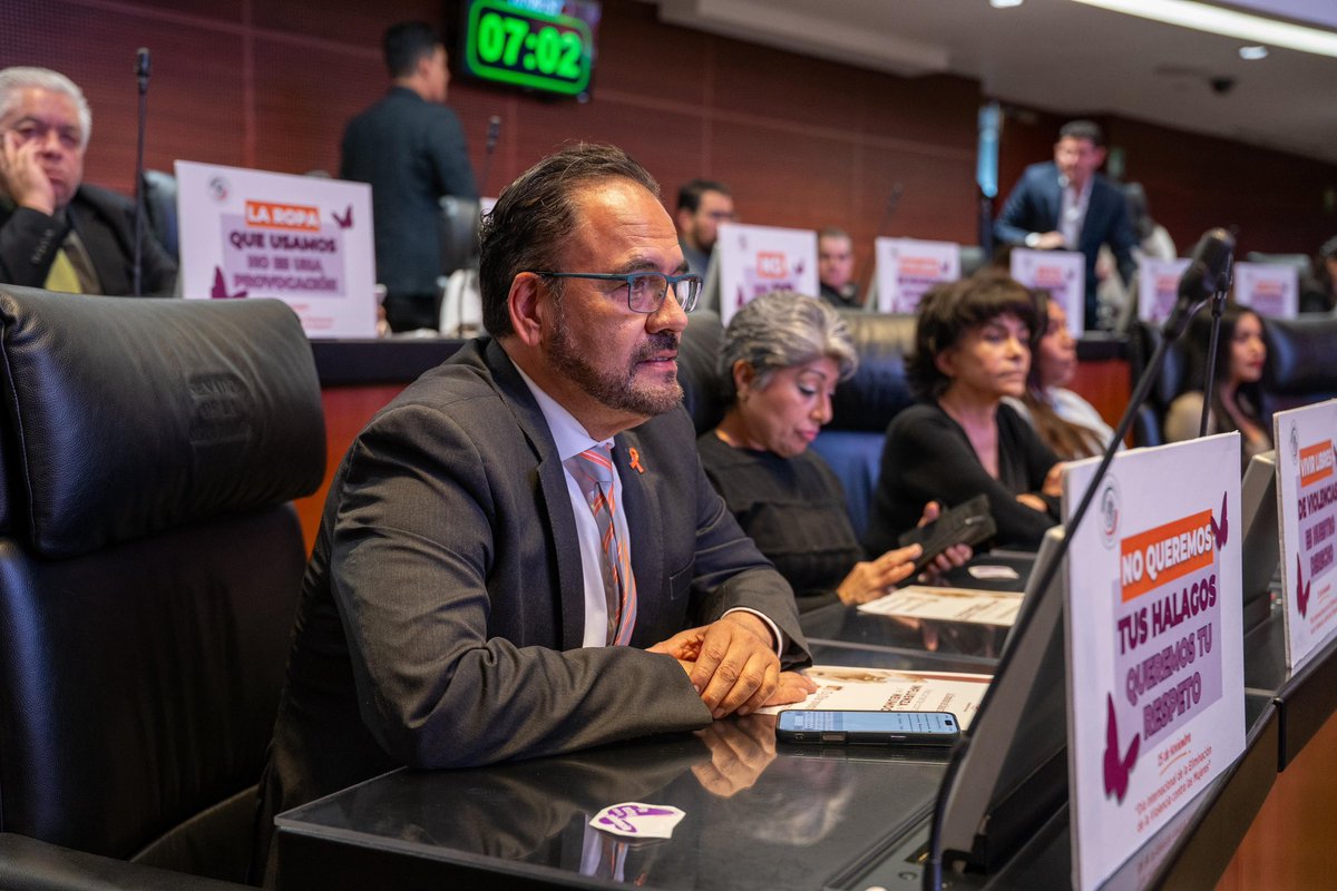 Celebramos la sesión solemne por el Día Internacional de la Eliminación de la Violencia contra las Mujeres en el Senado de la República. 

Refrendamos nuestro compromiso con la agenda de género y la construcción de un país donde las mujeres vivan libres y seguras. 
 
Desde la
