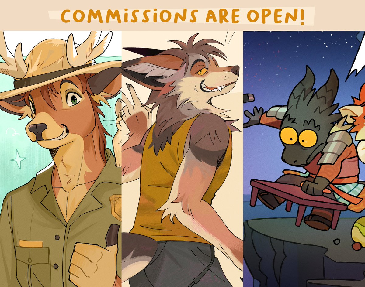 Comms are OPEN! Info and form are down below if you'd like to grab a spot ⬇️