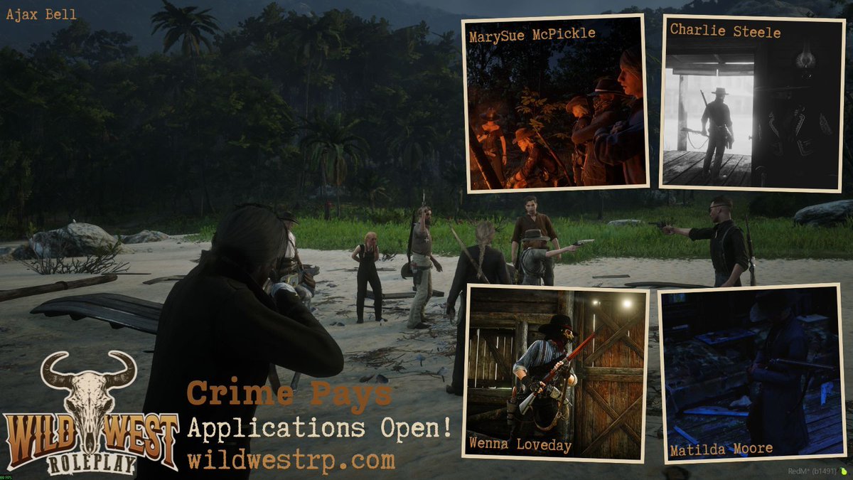 Just about anything is a risk, but you know what they say? Crime pays. 🤑💰🥷

Check out wildwestrp.com to get whitelisted and maybe you too, can learn just how much crime pays.
#RedM #WWRP #RDR2RP #GTARP