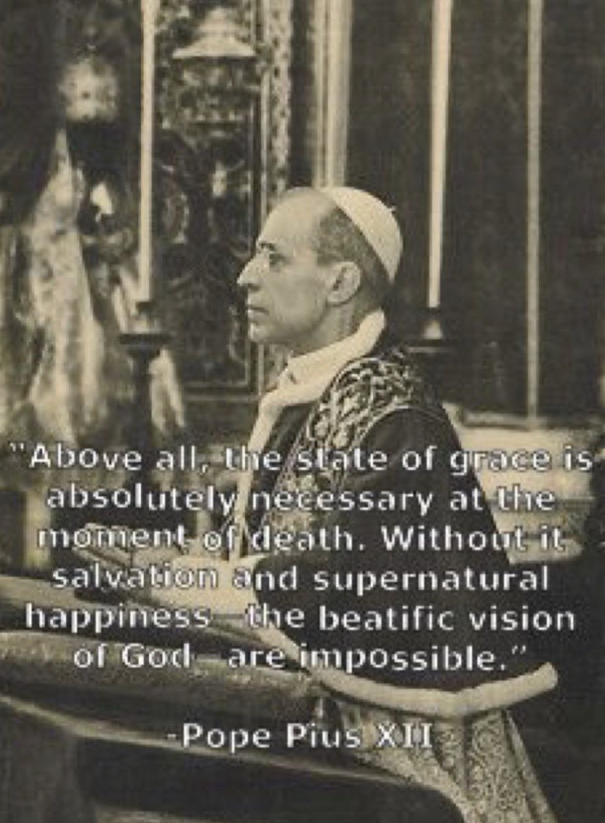matthew_sede's tweet image. No, an unbaptized baby who died cannot go to Heaven.

As His Holiness Pope Pius XII teaches - dying in the state of grace is absolutely necessary for salvation. Without it, salvation is impossible.