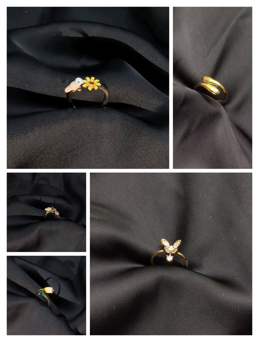 Julykookie_2021's tweet image. Again today with a new collection 
Trendy anti tarnish korean finger rings 
These are water - sweat resistant ‼️ skin friendly ‼️
Delivery all over india 
To order please comment below 👇🏻