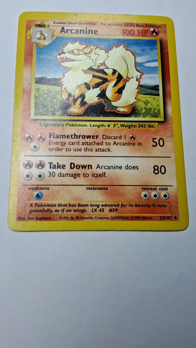 bashirahmed57's tweet image. Pokémon Cards
A classic from the early Pokémon era!
My Base Set 2 Arcanine (1999) still looks like a beast 100 HP, iconic Ken Sugimori art, and pure nostalgic firepower.
Collectors know this one hits different. 🐅✨
#Pokemon #TCG #Arcanine #VintagePokemon #PokemonCards