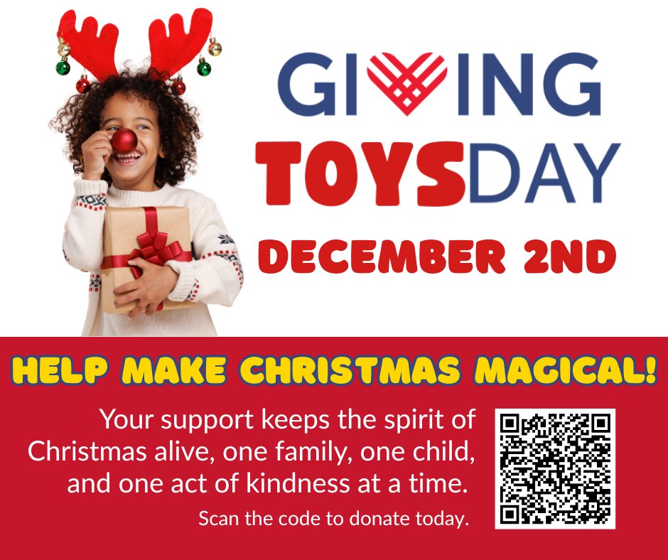 🎁 Giving Toys-Day is just 1 week away! 🎄

Your support helps families at our Sharing Life Christmas Faire choose gifts for their children and feel the joy of the season — one family, one child, and one act of kindness at a time. 💕

#toysforkids #GIVINGTUESDAY #sharinglife