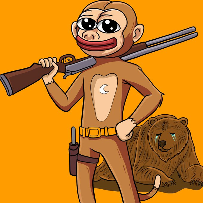 moonkeythecoin's tweet photo. Moonkey takes down the bears no mercy in this market battle! 

#solanamemecoin #solana #memecoin #1000xgem  #Moon https://t.co/FBV8cnpDFa