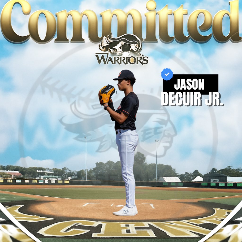 I’m excited to announce my commitment to East Central Community College. I want to thank God for this blessing, my parents, family, coaches and teammates. Thank you <a href="/ECCCBaseball/">ECCC Baseball</a> coaches for this incredible opportunity. Go Warriors! 

#SharpenTheSpear #DowntownDecatur 🍢