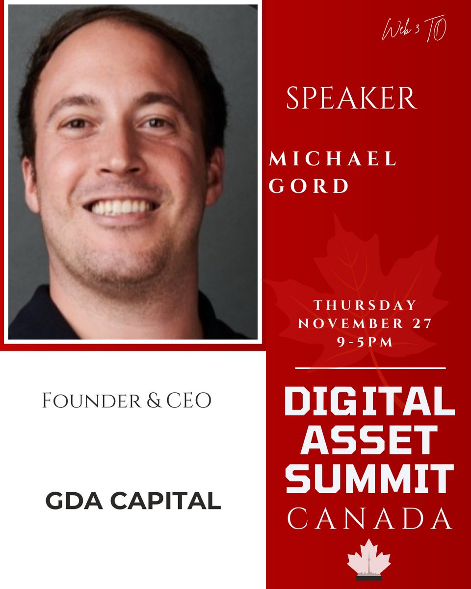 Web3To's tweet image. 🚀 Speaker Lineup Update – Digital Asset Summit Canada

• Andrei Poliakov – CEO &amp;amp; Founder @APXLending 
• Amir Pahlevanpour – Director, Business Development, @OCInnovation 
• Robert Jackson – Head of Sales, @VirgoCXWealth 
• Michael Gord @mgordgda – Founder &amp;amp; CEO, @gda_capital…