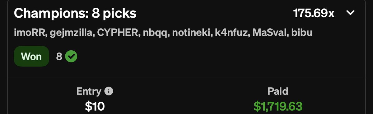 Lockinkaz's tweet image. Discord been feasting the past 2 days 

discord.gg/TURrp9ffcf

#4man #2man #CS2 #cs2picks #Cs2Prizepicks #dgfantasy #Esports #Follow #GamblingX #Giveaway #like #prizepickscsgo #prizepickslocks #leagueoflegends #underdogpicks