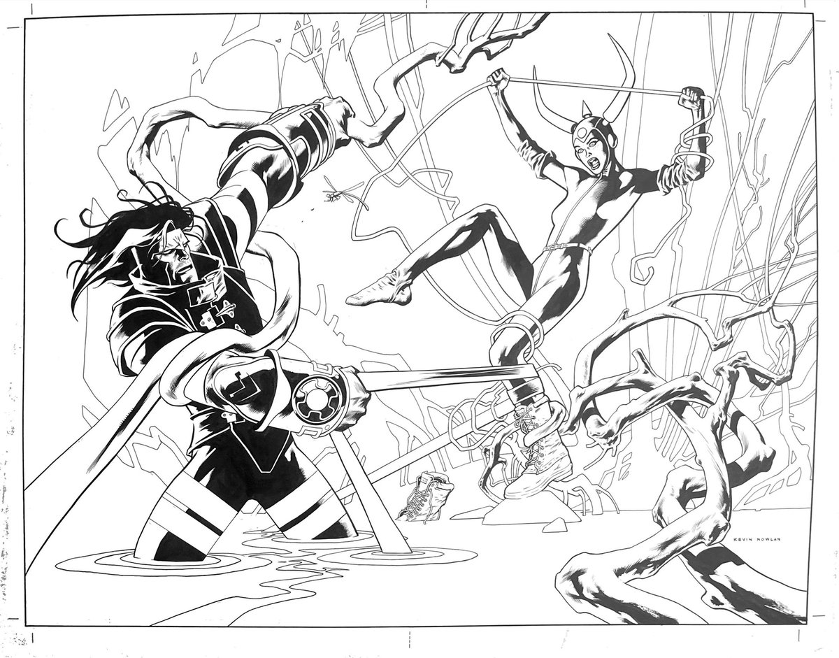 ASH and TERRA FIRMA IRMA  created by Kevin Nowlan.