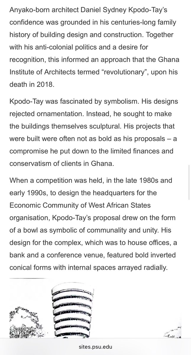 dukpos's tweet photo. @elikem_tay @ThisisSeanJay @PenelPixie Welcome. Your uncle did a lot for the Architectural practice. He was a ‘big boy’ 😊

https://t.co/zhVnbJaK8W https://t.co/kZDYSG3v0B