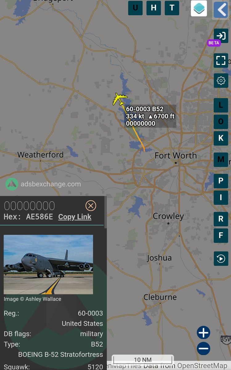 sipjack1776's tweet photo. B-52H Stratofortess 
#AE586E/60-0003
 Out of NAS JRB Fort Worth.
@Borrowed7Time @JasonZicker @toystark6886 @MRAIDANya @Saint1Mil @LadyAstroJet https://t.co/2CEMZVwrBZ