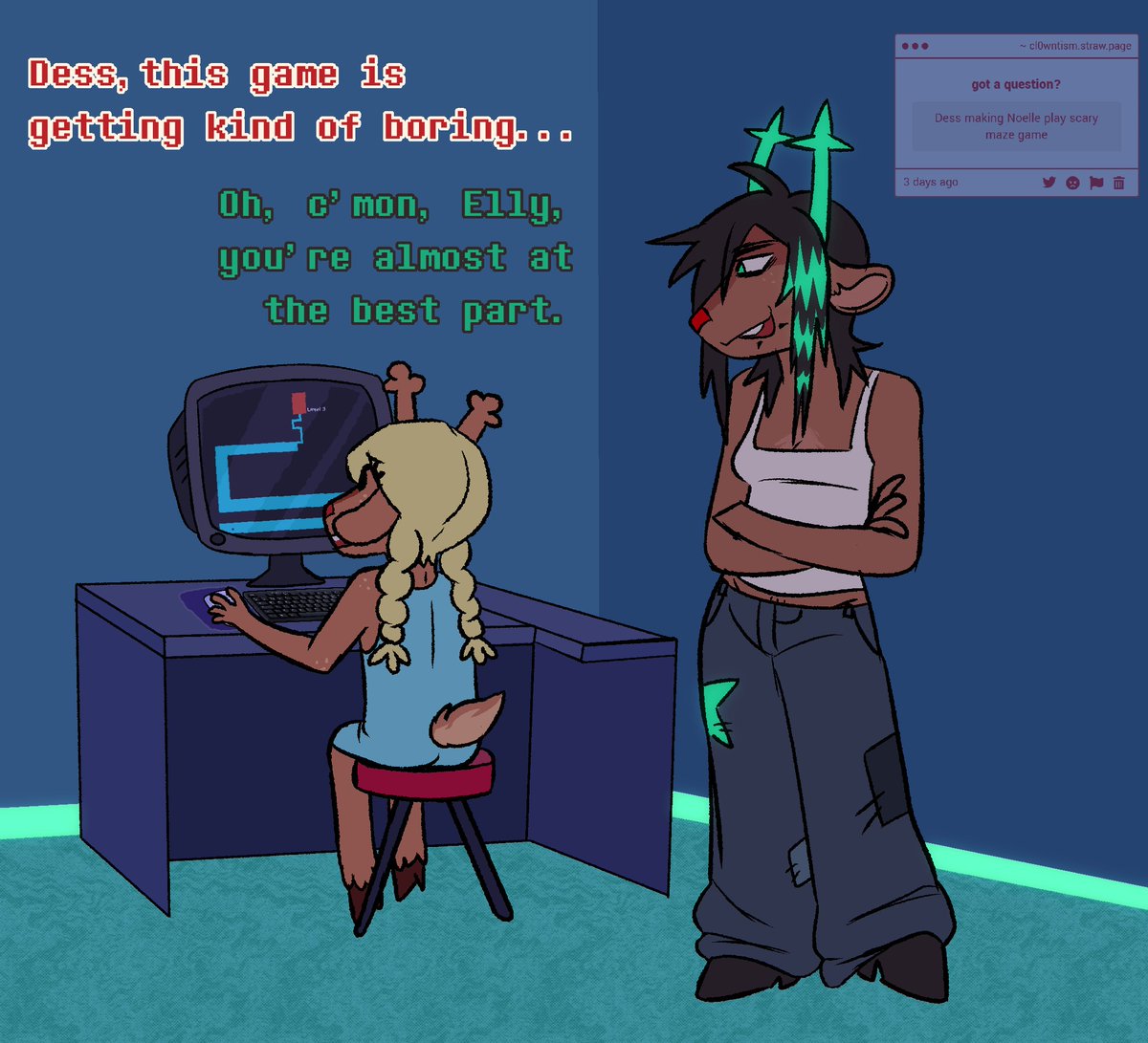 cl0wntism's tweet image. canon btw #DELTARUNE