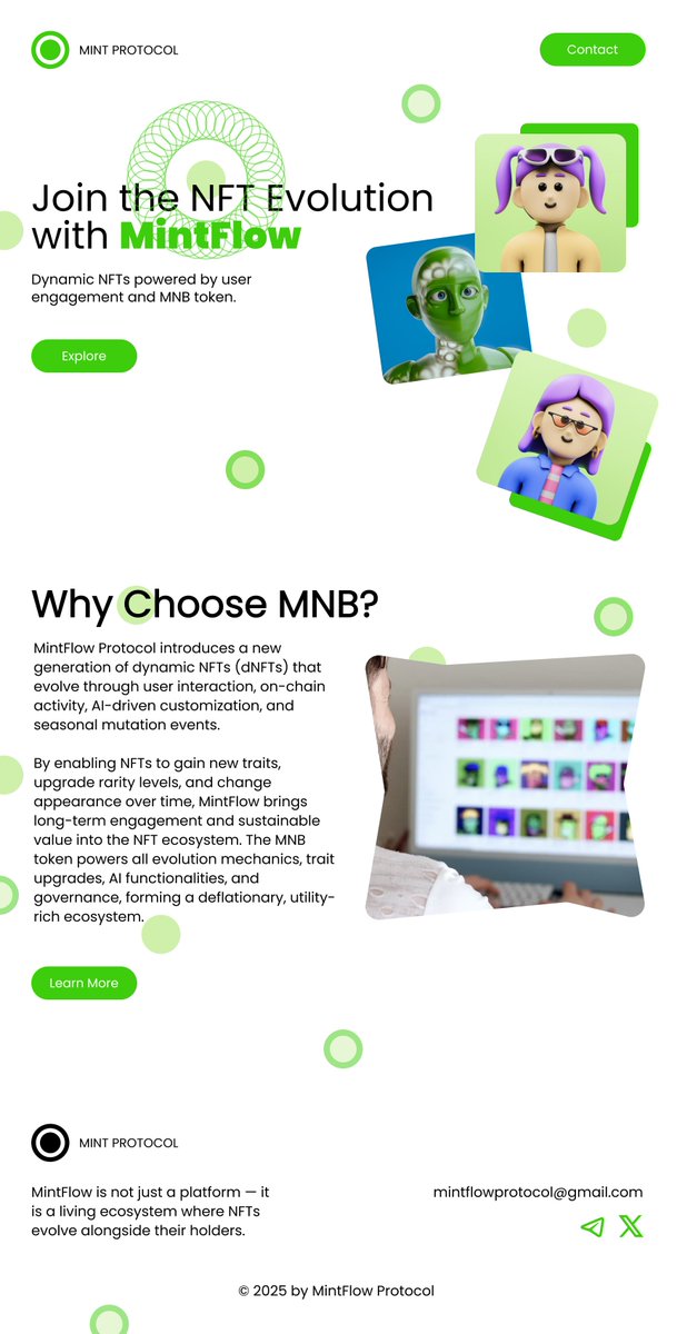 Codedhub_Studio's tweet image. Day 35 - Recreated @MintFl0w webpage

Recreated @MintFl0w Homepage, bringing dynamic NFTs and next-gen user engagement to life.

Clean layout, bold visuals, &amp;amp; smooth Web3 energy.

Slide 1 - @MintFl0w Home

#NFTs #NFT #NFTCollection #SolanaMemeCoin #UIDesign #Trump #CryptoMarket