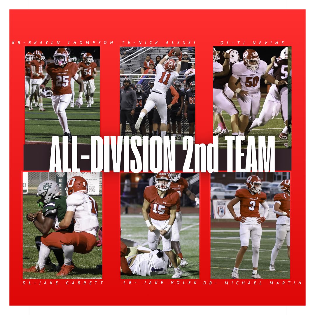 BigRedBoosters's tweet image. Congratulations to our Big Red Spartans on earning Second Team All-Division honors! 🔥🏈
#SpartanPride #BigRed  @alessiN34 @Michael_Marrtin @JakeGarrett004