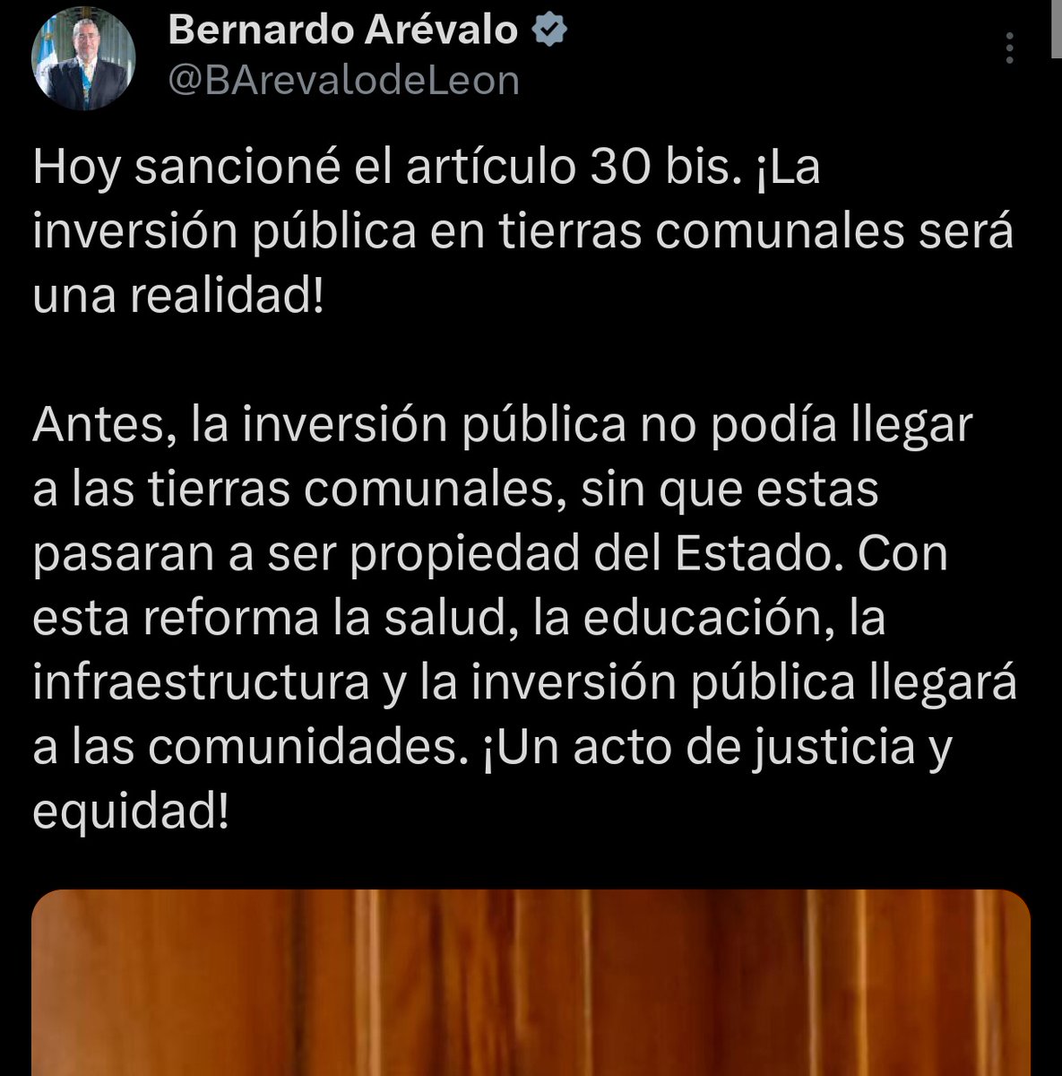 Sigo reconociendo este logro del presidente <a href="/BArevalodeLeon/">Bernardo Arévalo</a>, permitir que el dinero del estado se pueda invertir en nuestras comunidades abre las puertas a una inversión pública más transparente.