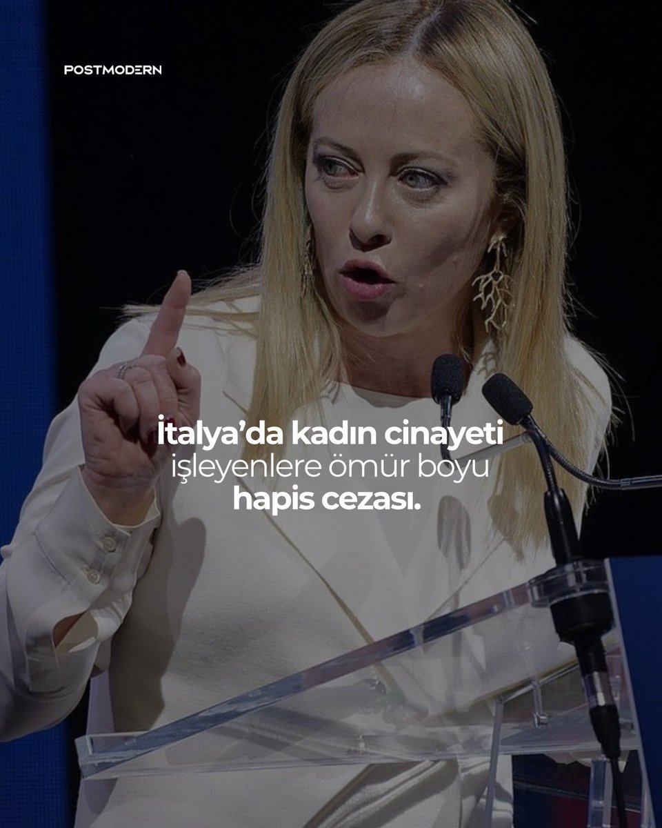 YASALAŞTI • İtalya’da kadın cinayetine ömür boyu hapis cezası getiren düzenleme yasalaştı.