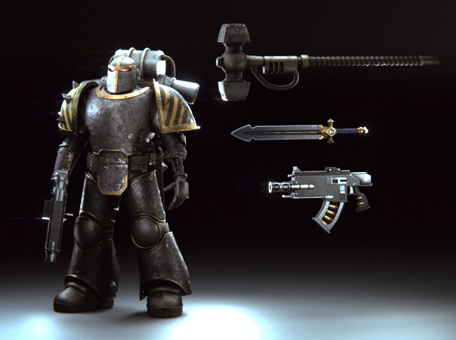 RatDadJoe's tweet image. IRON WARRIOR MODEL PACK

This kit includes:
- A modular environment set for a deathhulk with a select assortment of props
- Iron Warrior Set
- The set includes the Mark II armor as well as Mark III customization and extra livery additions.

Assets available at a Patreon near you!