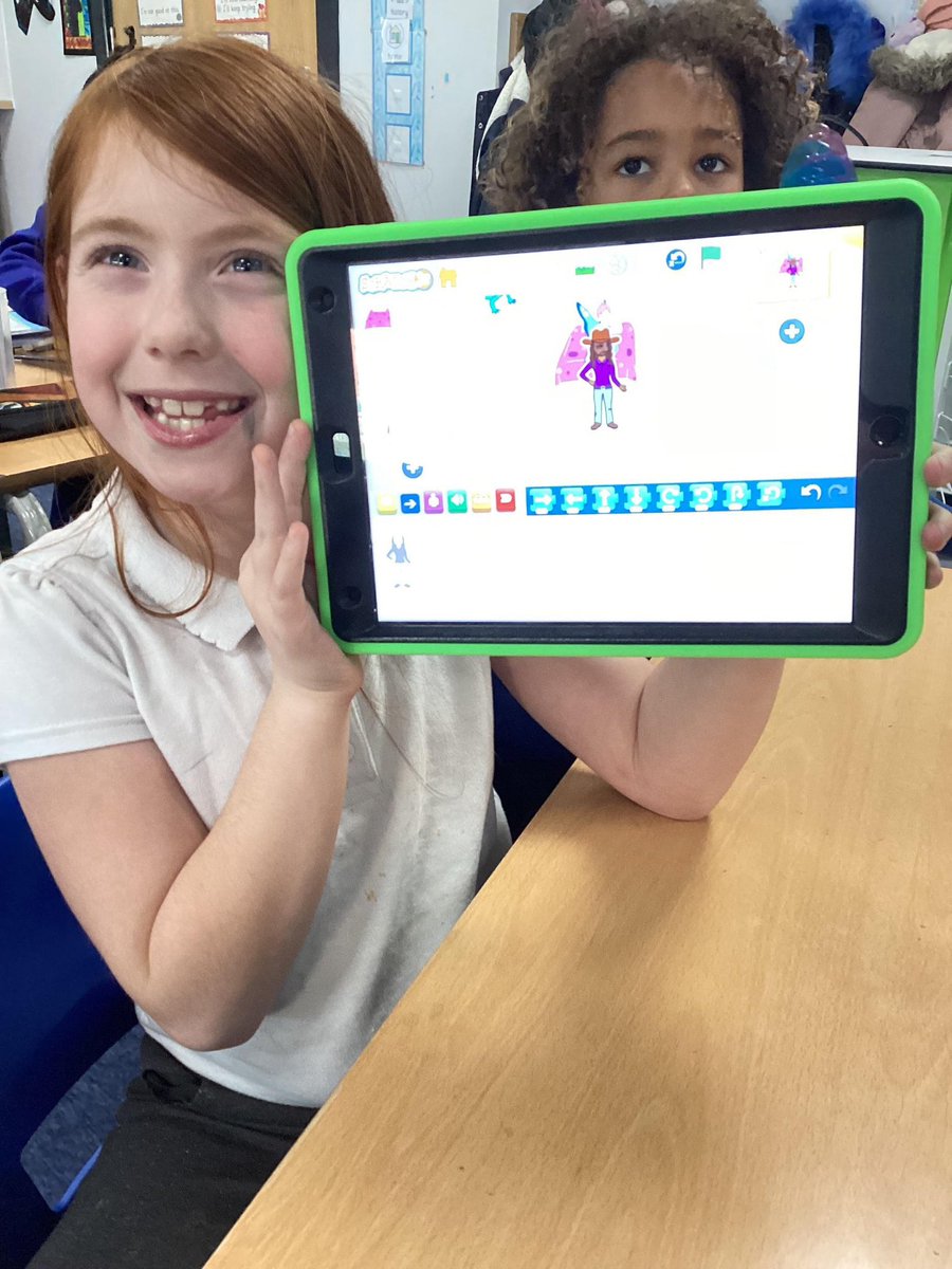 orchardsac's tweet image. Cedar 3 using @scratch for their learning today through the @kapowprimary curriculum for Computing! Super coding work Year 3! 💚 💻 
@greenheartLP @BevWalkerGordo1 #computing #coding #onechildonedevice
