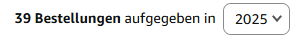 echt geil, man kann jetzt bei amazon direkt sehen wie viele bestellungen man pro jahr gemacht hat (bin gut dabei)