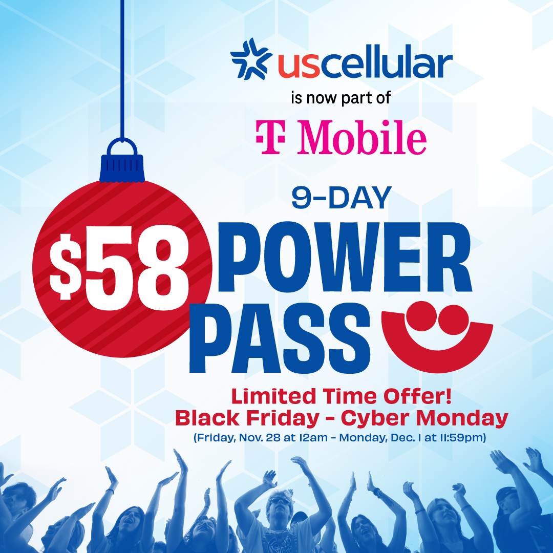 We're celebrating the 58th year of Summerfest with tix deals 🤑 Make sure you grab your UScellular 9-day Power Passes starting on Black Friday at Midnight until Cyber Monday! Keep listening to find out how you can with a pair 👀 1037kissfm.com
