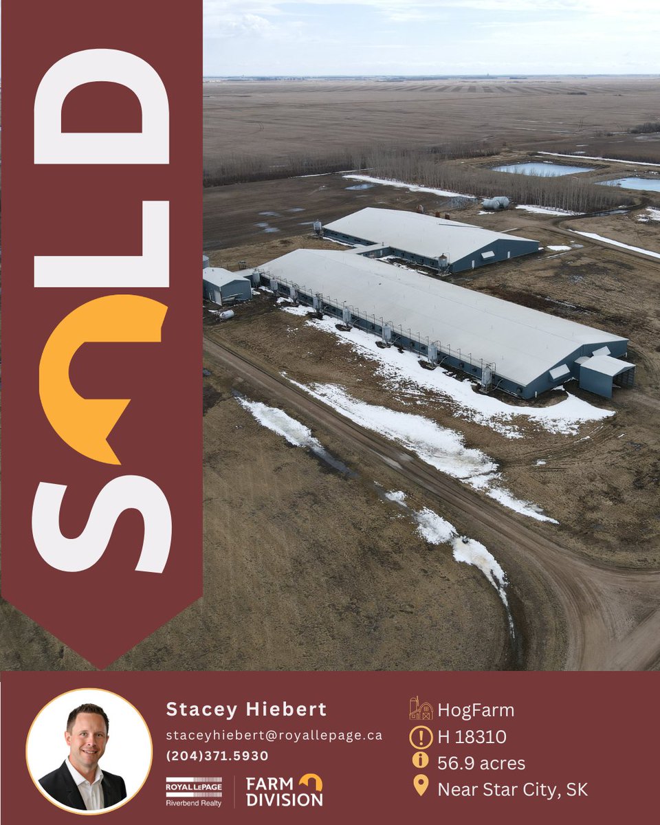 SOLD Hog farm near Star City, SK #wesellfarms #yourfarmteam #saskatchewan #hogfarm