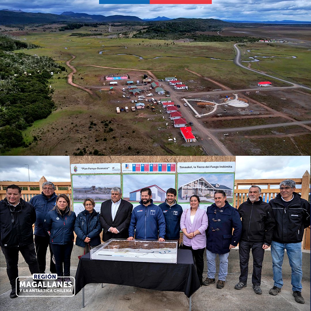 Avanza la construcción de Pampa Guanaco, la nueva capital comunal de Timaukel en Tierra del Fuego. El Presidente de la República, Gabriel Boric Font, junto a la ministra de Obras Públicas, Jessica López, recorrió la zona donde el Estado desarrolla distintas obras para mejorar la