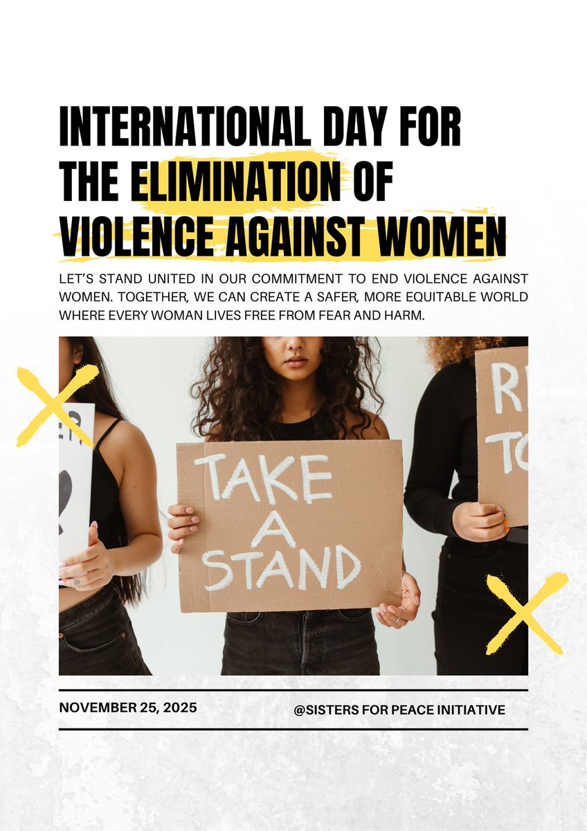 SISTERSFORPEAC's tweet image. We honor women facing violence especially those in war zones. Their courage demands ACTION.

Sisters for Peace Initiative remains committed to creating safe havens for all women and girls. 

ACT NOW.
✊🏾💙