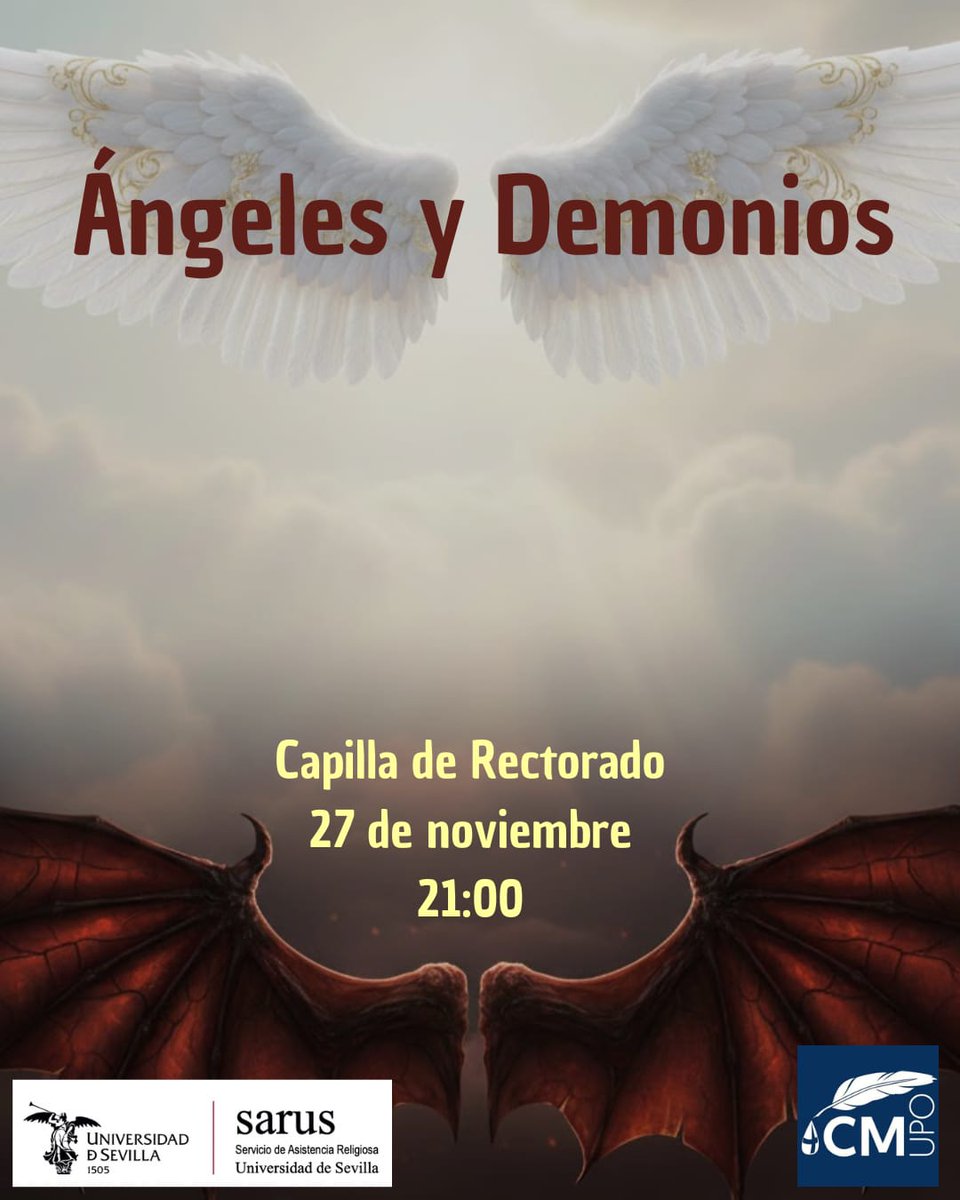 Los ángeles son seres espirituales creados por Dios para servirle, los demonios son ángeles caídos que eligieron rebelarse…

Este jueves hablaremos sobre esto desde la religión católica 👼🏼😈⛪

Como siempre:
📍Capilla del Rectorado
🕒 20h misa, 20:30h adoración y 21h YOUCAT
