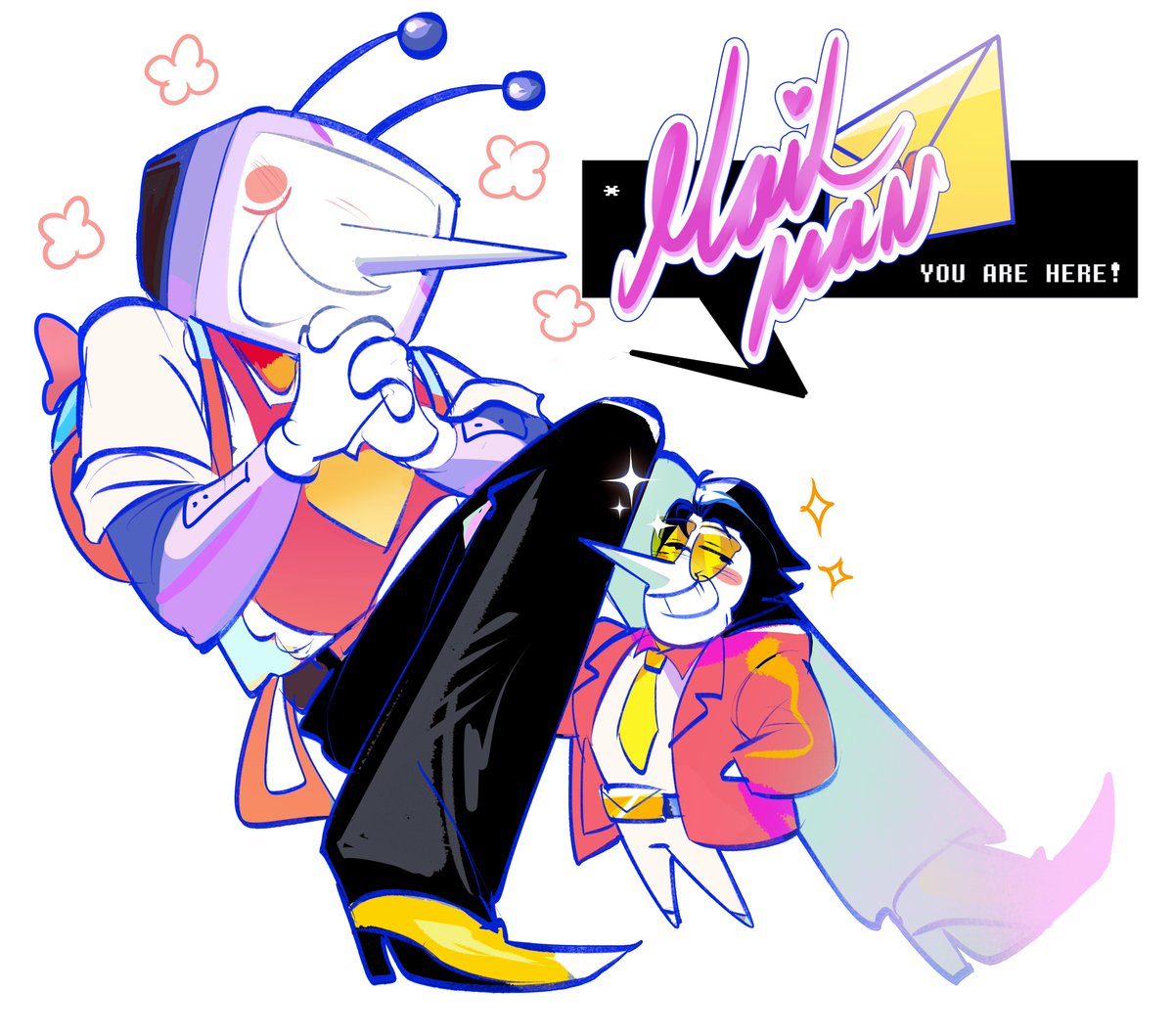 Ghoostye's tweet image. Mail is here 💌❣️📺

#DELTARUNE  #Spamtenna 
#spamton #tenna