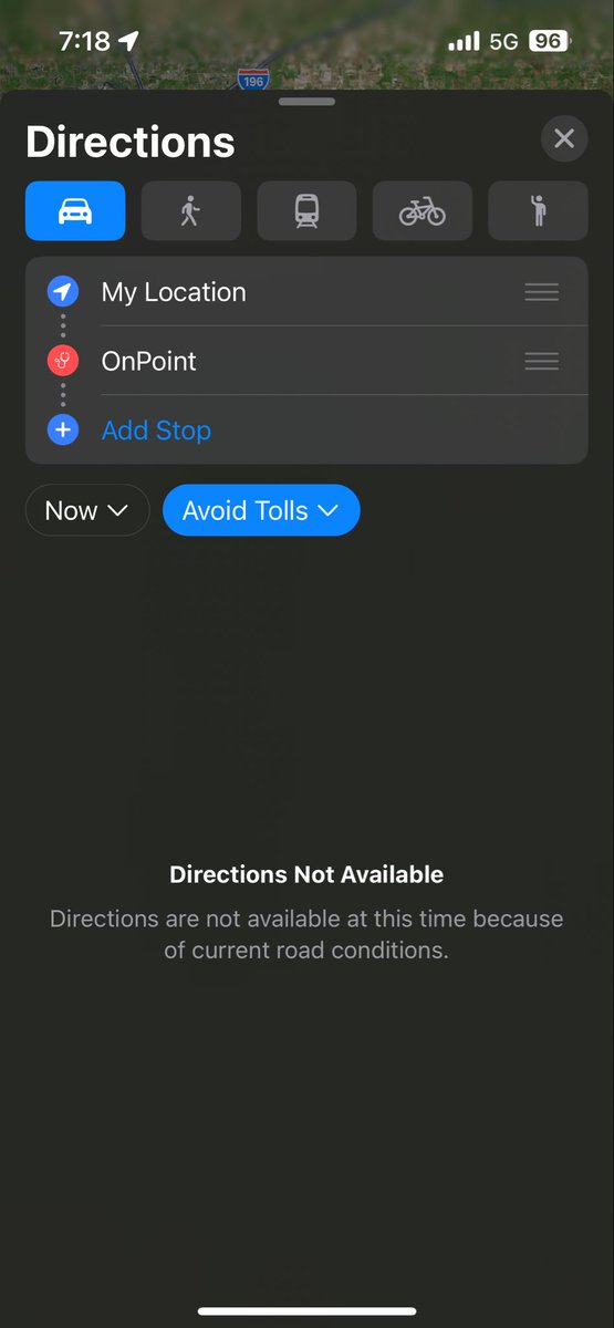 HulkyTime's tweet image. So @Apple this is a terrible “feature” and I’m wondering, will you ever fix this? 

Sometimes, I just want to know the travel distance from one location to another… but I can’t because of whatever tf this is… Thankfully @google doesn’t gatekeep any of this. #apple #applesupport