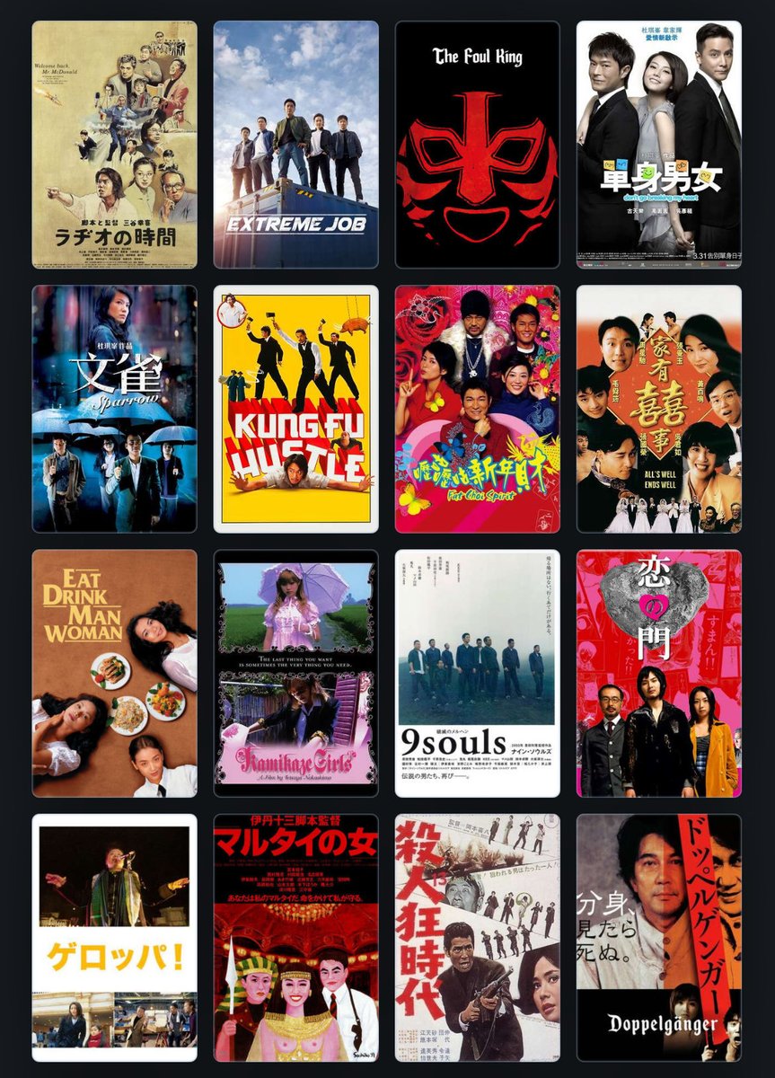 TheGayChingy's tweet image. Since Variety didnt have a single non-English language comedy, here’s a list of some great East Asian comedies

boxd.it/QkmO2