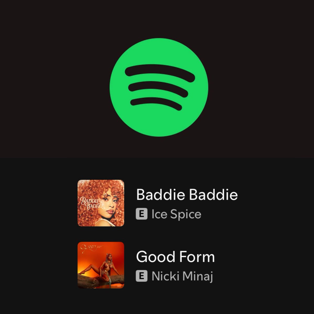 DropPopNet's tweet image. 🚨 Joni Mitchell reveals ‘Baddie Baddie’ by Ice Spice and ‘Good Form’ by Nicki Minaj are the top two tracks on her Spotify playlist.
