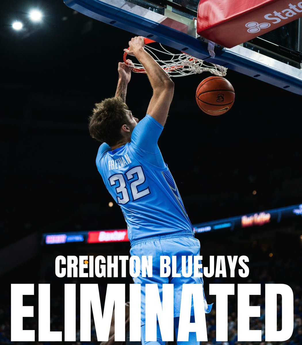 micheleemcnulty's tweet photo. Creighton has been officially eliminated from NCAA tournament contention https://t.co/Za0sHfaIy0