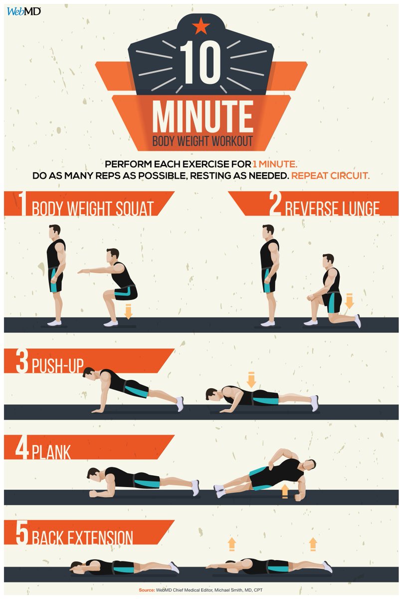 WebMD's tweet image. No gym required: Boost your energy and build lean muscle with this full-body workout. wb.md/3LQ0qtB