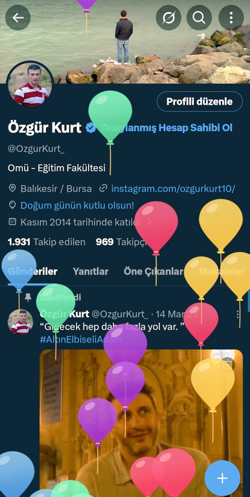 Balonlar ve yeni bir yaş daha..🎈🎈