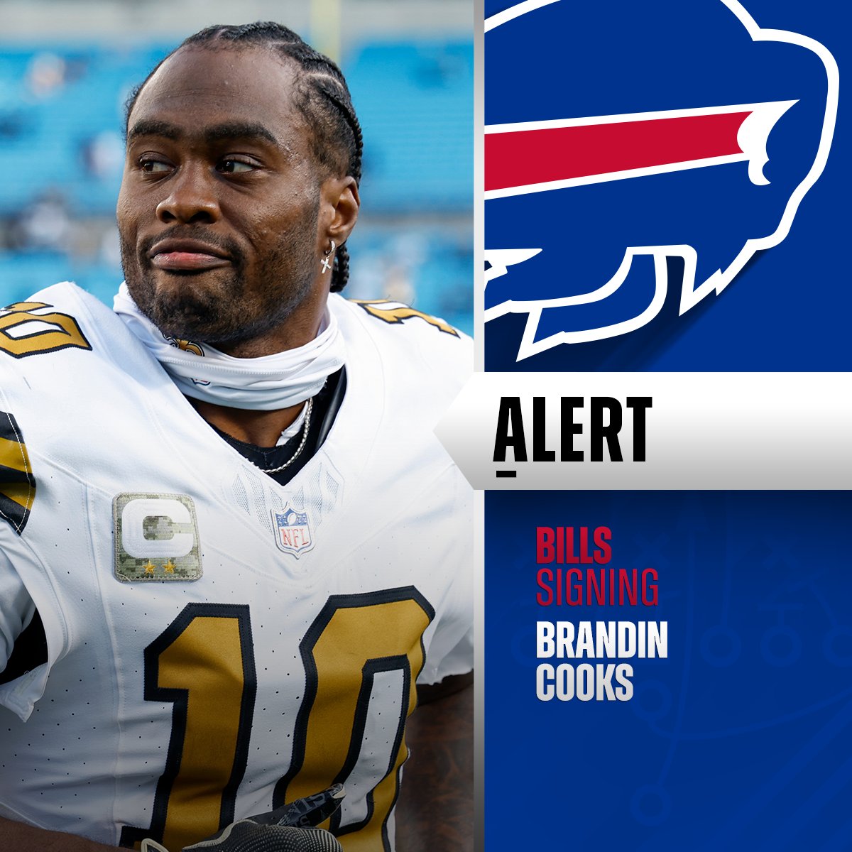 Bills sign WR Brandin Cooks. 