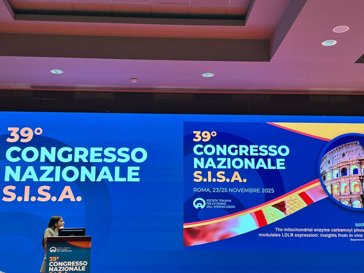 MariaGi31609461's tweet image. Very glad for having had the opportunity to present my work at the Italian Atherosclerosis Society (#SISA) and for being awarded as one of the best oral communication!!
@UniPadova 
#Lipids
#LDLR
#UreaCycle
#cholesterol
#atherosclerosis