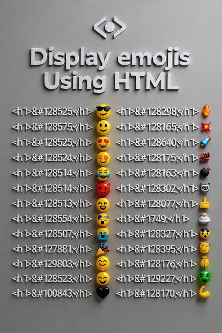 Techbrother001's tweet image. Display Emojis using HTML.
#htmlcssjavascript #webdevelopment #coding #viralpost2025シ #jobs