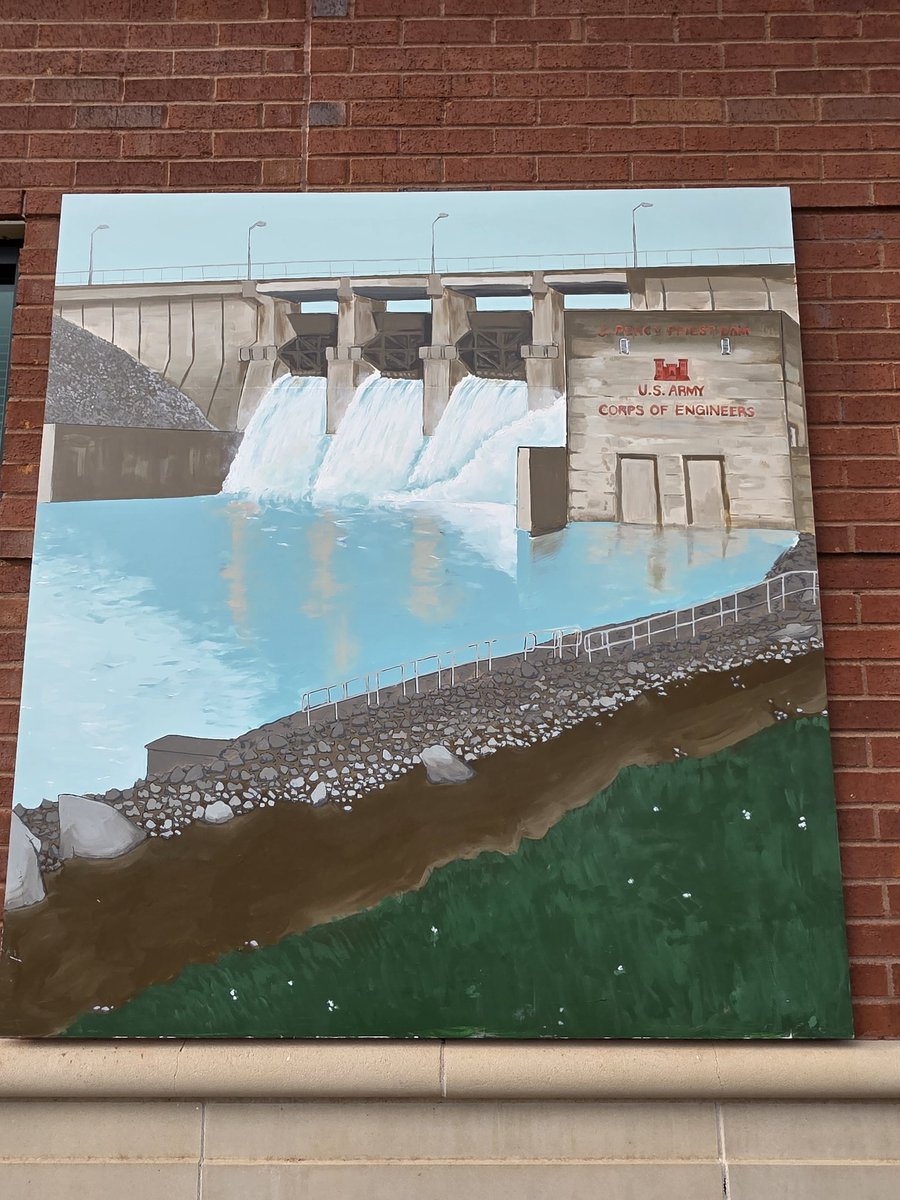 This afternoon's dedication of a 3-part mural on the side of the Hermitage Precinct is a gift to the residents of that community. The mural, by Jordan Davis, is inspired by legendary artist Phil Ponder. The Hermitage, Gateway Bridge, &amp; Percy Priest Dam are the important landmarks