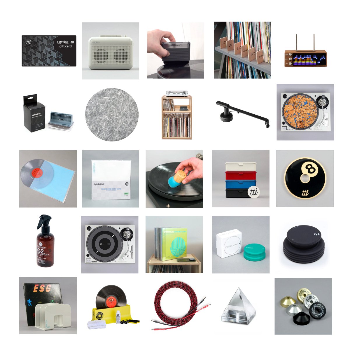 TurntableLab's tweet image. the &apos;world famous&apos; TTL Gift Guide is live! shop our selection of gear, accessories, vinyl + merch now:

⇢ turntablelab.com/2025

#ttlgifted