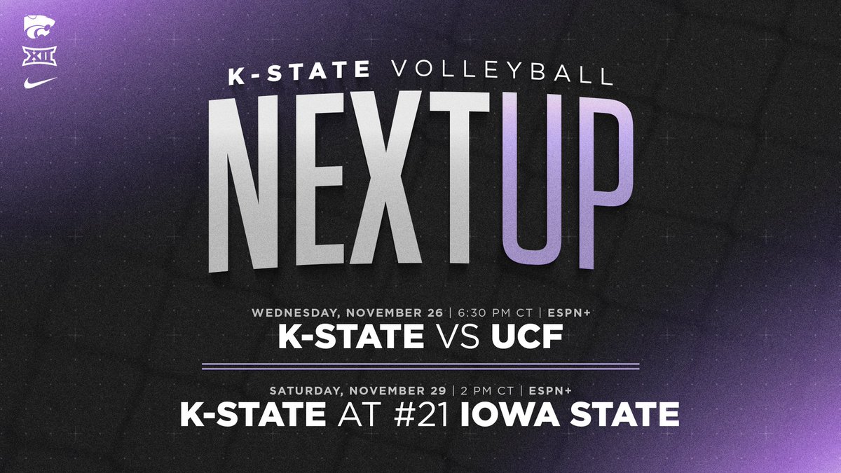 KStateVB's tweet image. NEXT UP  

🔗 linktr.ee/kstatevb
