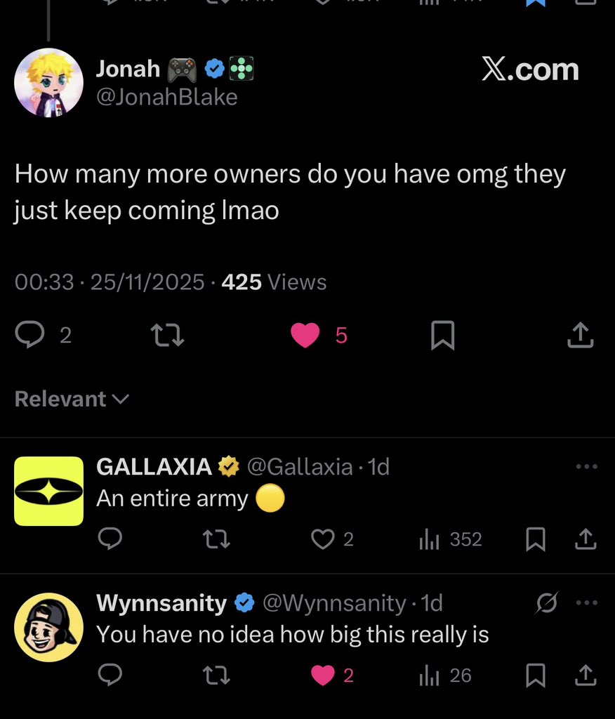 Wynnsanity is a beast in the PUBGM community and incredibly creative with his content 

Over 2.2m followers on all socials and 500m plus views 

We’ve got an army 🟡 with <a href="/Gallaxia/">GALLAXIA</a>