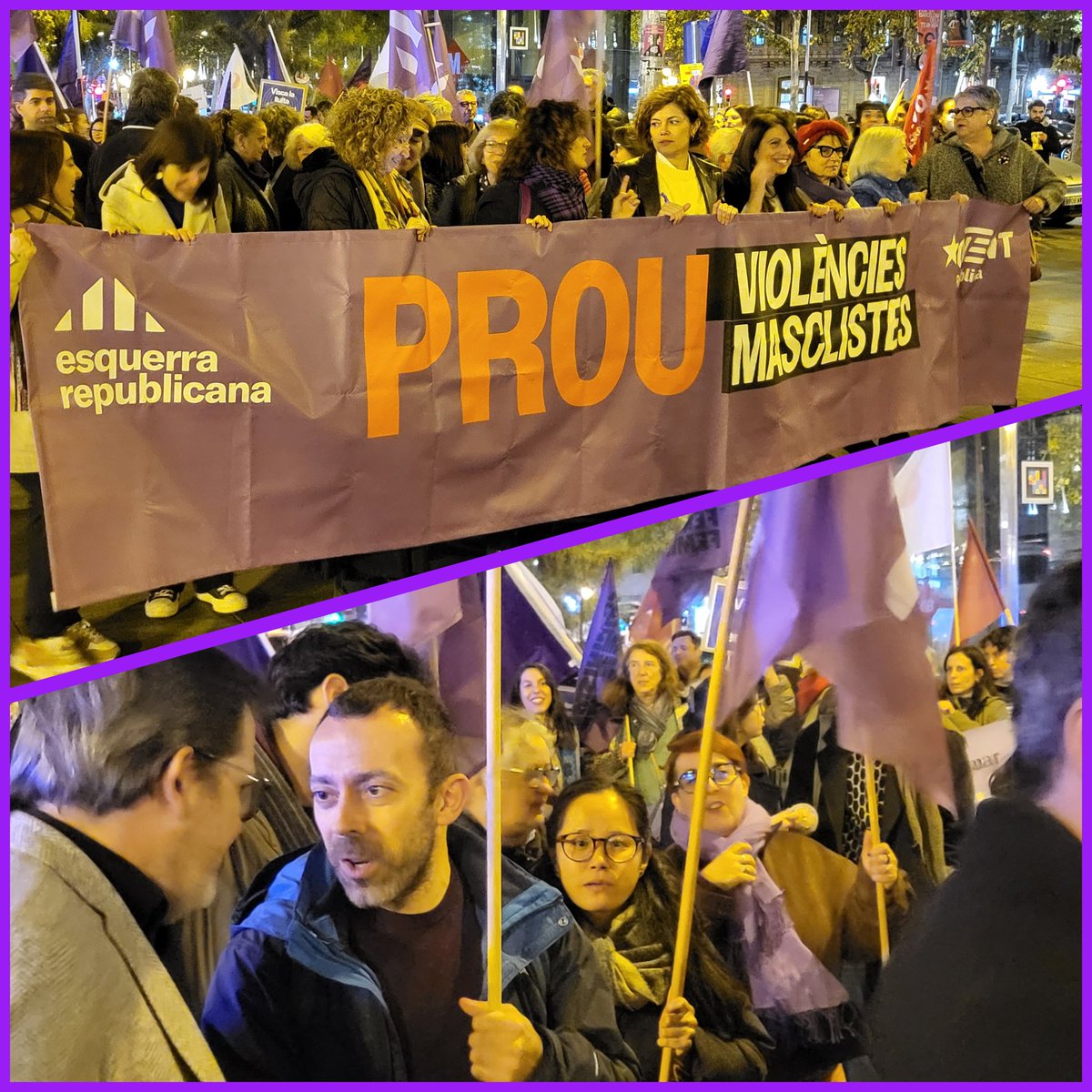 “Prou violències masclistes” és un crit col·lectiu per una societat lliure, segura i igualitària.
Dir prou és defensar la vida i la llibertat de totes.
Amb la companya <a href="/LingMasferrer/">Ling Ling Masferrer 🎗</a> i <a href="/albjimsan/">Albert Jiménez</a> de <a href="/ercsantsmon/">ERC Sants-Montjuïc</a> i les companyes de <a href="/JoventSantsMont/">Joventuts d'Esquerra Republicana Sants-Montjuïc</a>