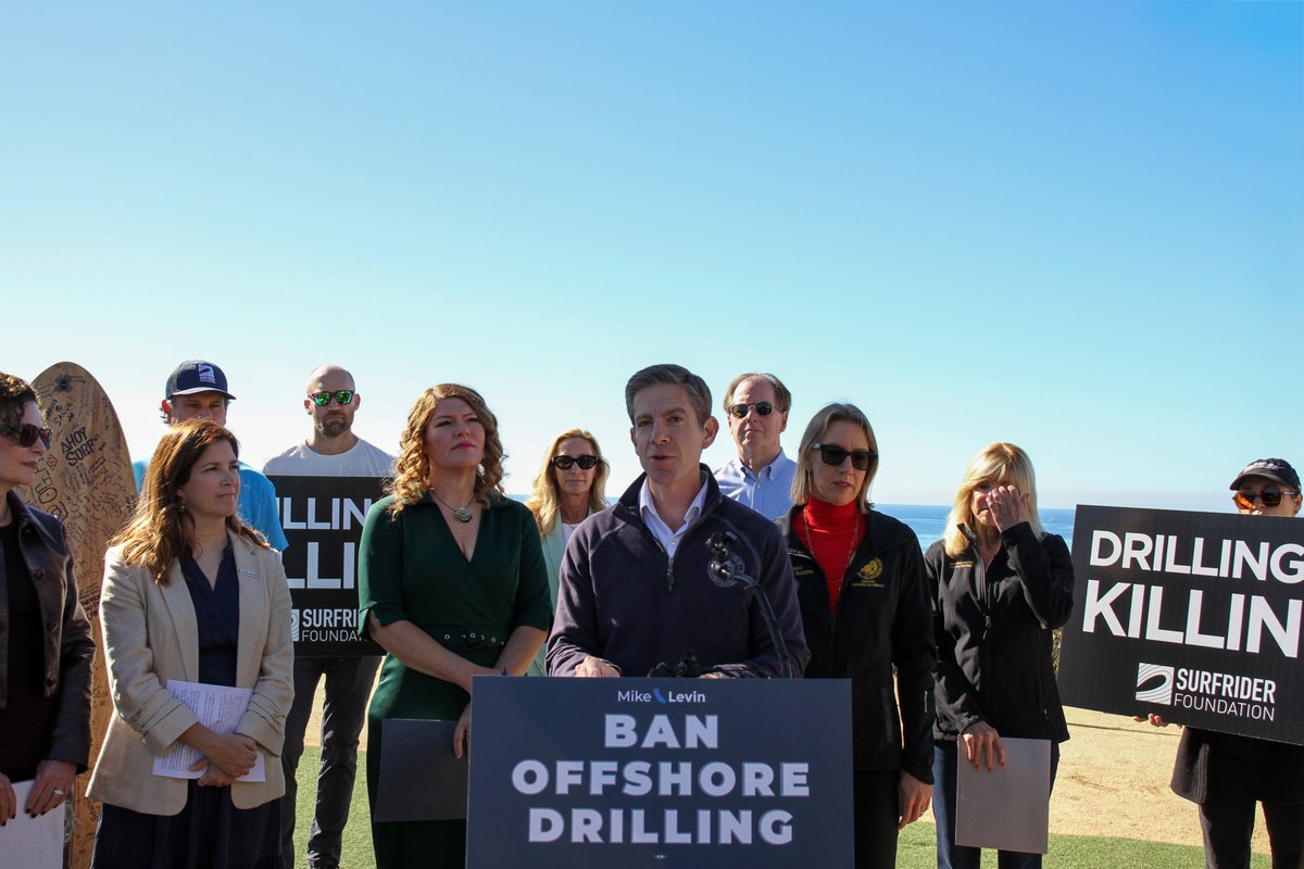 RepMikeLevin's tweet image. Southern California shouldn’t be sacrificed so oil companies can chase a few barrels that won’t move gas prices at all. Our coast powers tens of thousands of jobs, and one spill could wipe them out. Trump’s drilling scheme is risky, unnecessary, and likely illegal. We’re going to…