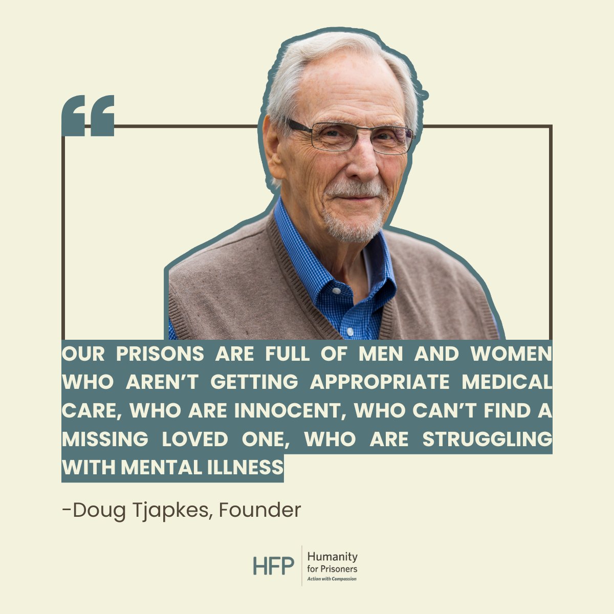 humanity4prison's tweet image. “Our prisons are full of men and women who aren’t getting appropriate medical care, who are innocent, who can’t find a missing loved one, who are struggling with mental illness.” That whisper became a dream in the heart of our founder. From that dream, HFP was born. #Michigan