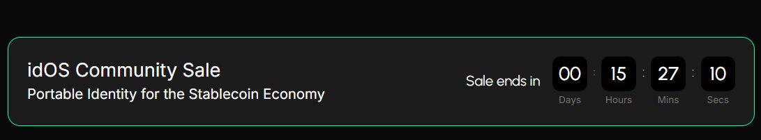 WeedzinxD's tweet image. Alert: @idOS_network Community Sale in final hours! 

Raise target $2M at $0.02/token, full unlock at TGE. Boost your airdrop points now. 

Plug into any chain, game-changer for stablecoins. 

Join the revolution! 

@wallchain #IDOSale #DecentralizedID