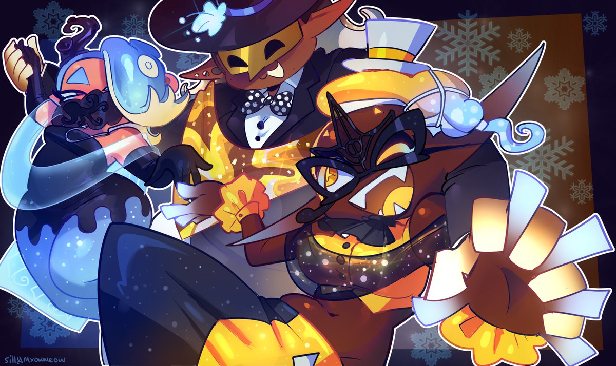 sillymxowmeow's tweet image. winter isn&apos;t here yet but i was too excited and drew frosty fest deep cut anyway!!!